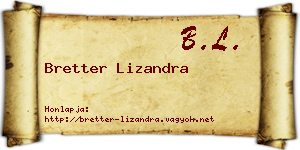 Bretter Lizandra névjegykártya